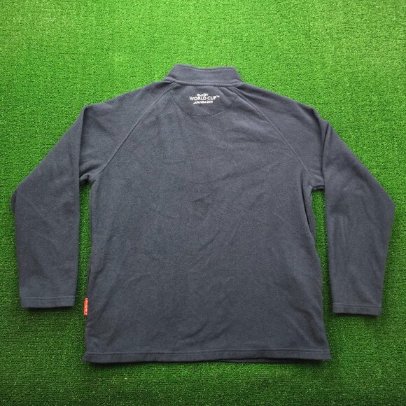 Rugby World Cup Sweater Men Large Navy Blue Japan 2019‎ England 1/4 Zip Fleece - Picture 11 of 12